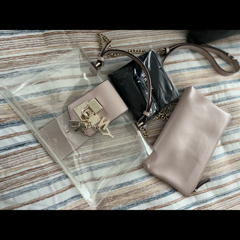 DKNY clear shoulder bag
